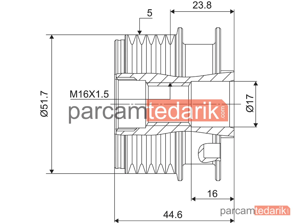 VALEO 588083 | Alternatör Kasnağı — Mercedes-Benz A-Serisi